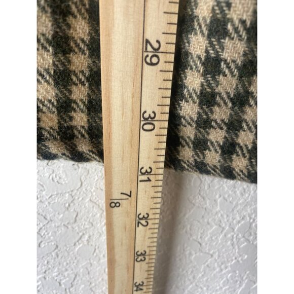 Abercrombie & Fitch Wool Blend Big Shirt Mens Size S Houndstooth Button Up Outdo - Picture 12 of 14